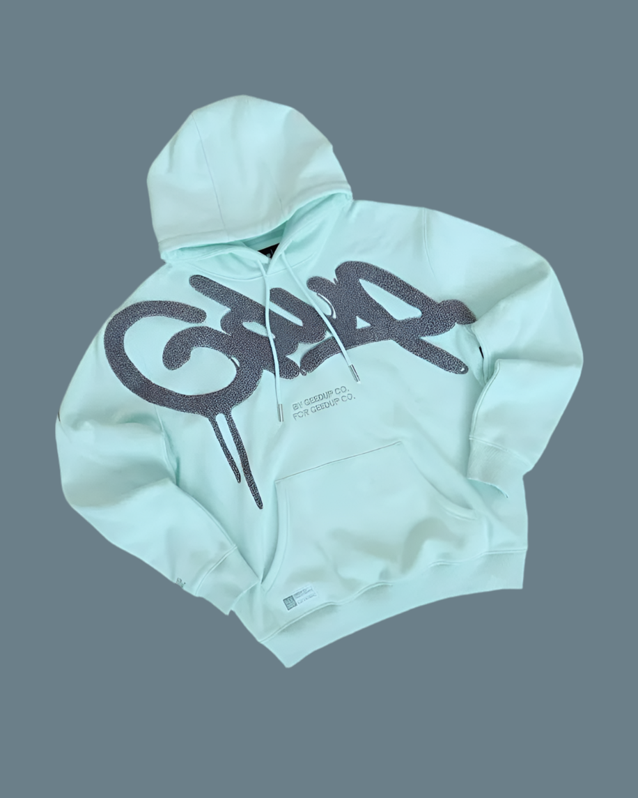 Letter Print Street Hip Hop Vintage Casual Loose Hoodie