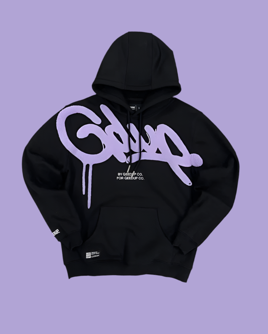 Letter Print Street Hip Hop Vintage Casual Loose Hoodie