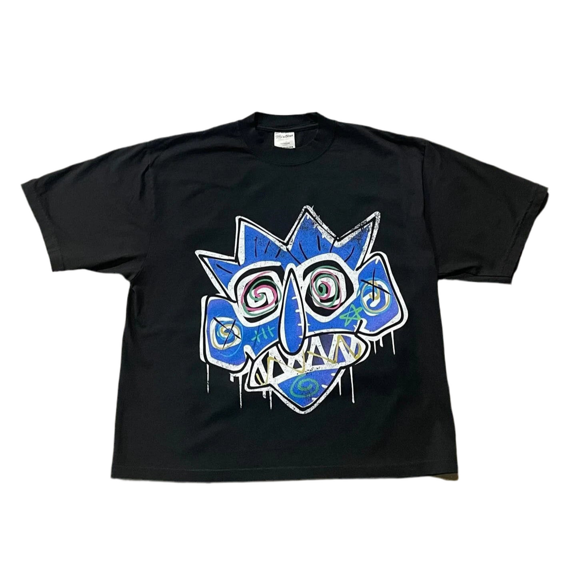 Big Head Cartoon Graphic Tee