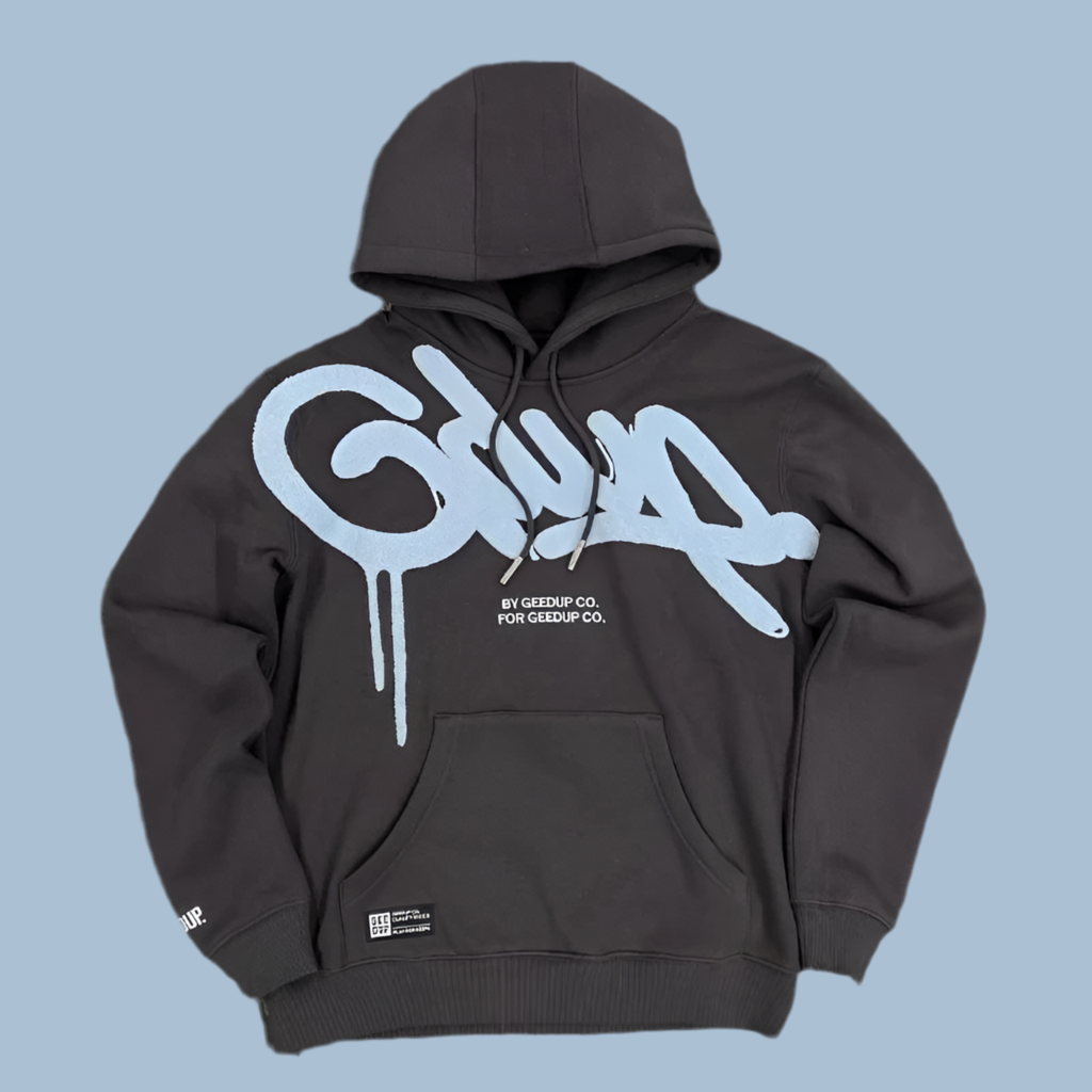 Letter Print Street Hip Hop Vintage Casual Loose Hoodie