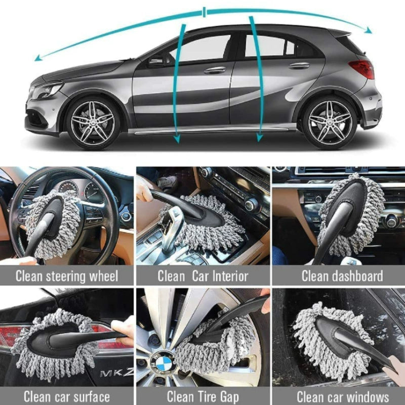 Best Selling Car Washing Suits 9-Piece Car Wash Waterproof Gloves Tire Gap Cleaning Brush Encryption Car Washing Gloves