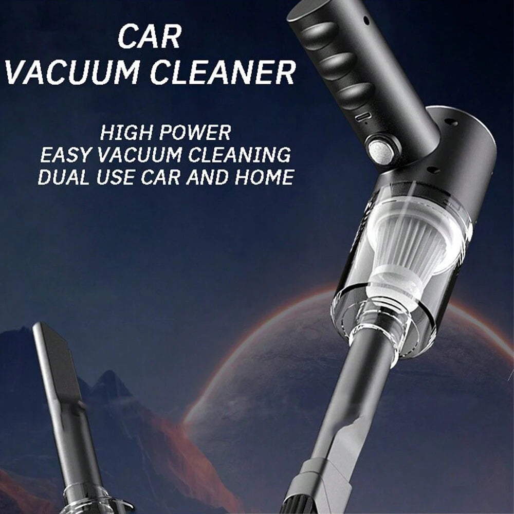 Car Vacuum Cleaner, Wireless Charging, Dual-purpose Suction and Blowing, Small Mini Handheld, High Power for Car Interior