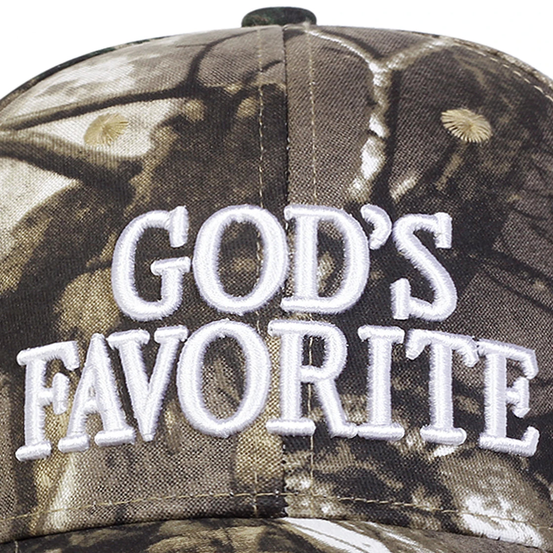 “GOD'S FAVORITE” Embroidered Baseball Cap