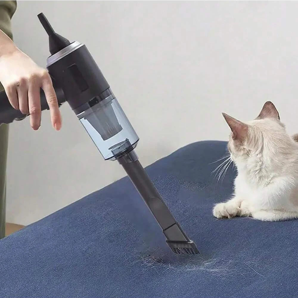 Car Vacuum Cleaner, Wireless Charging, Dual-purpose Suction and Blowing, Small Mini Handheld, High Power for Car Interior