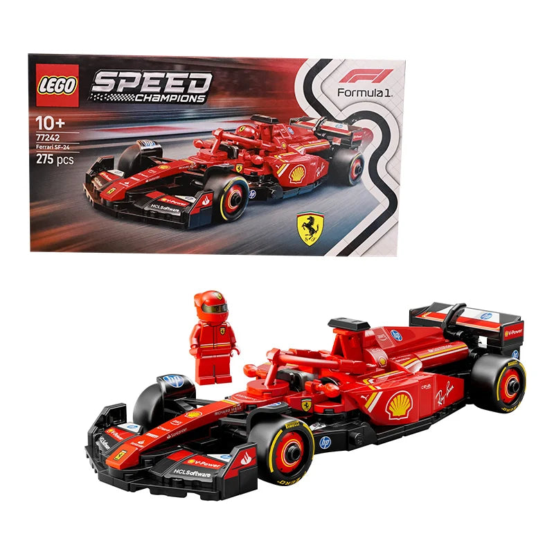 Lego 77242 Ferrari Sf-24 F1 Racing 2025 New Kidsren's Educational Building Toy Building Blocks
