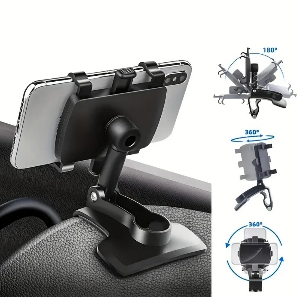 Universal phone support for car edge table 360°