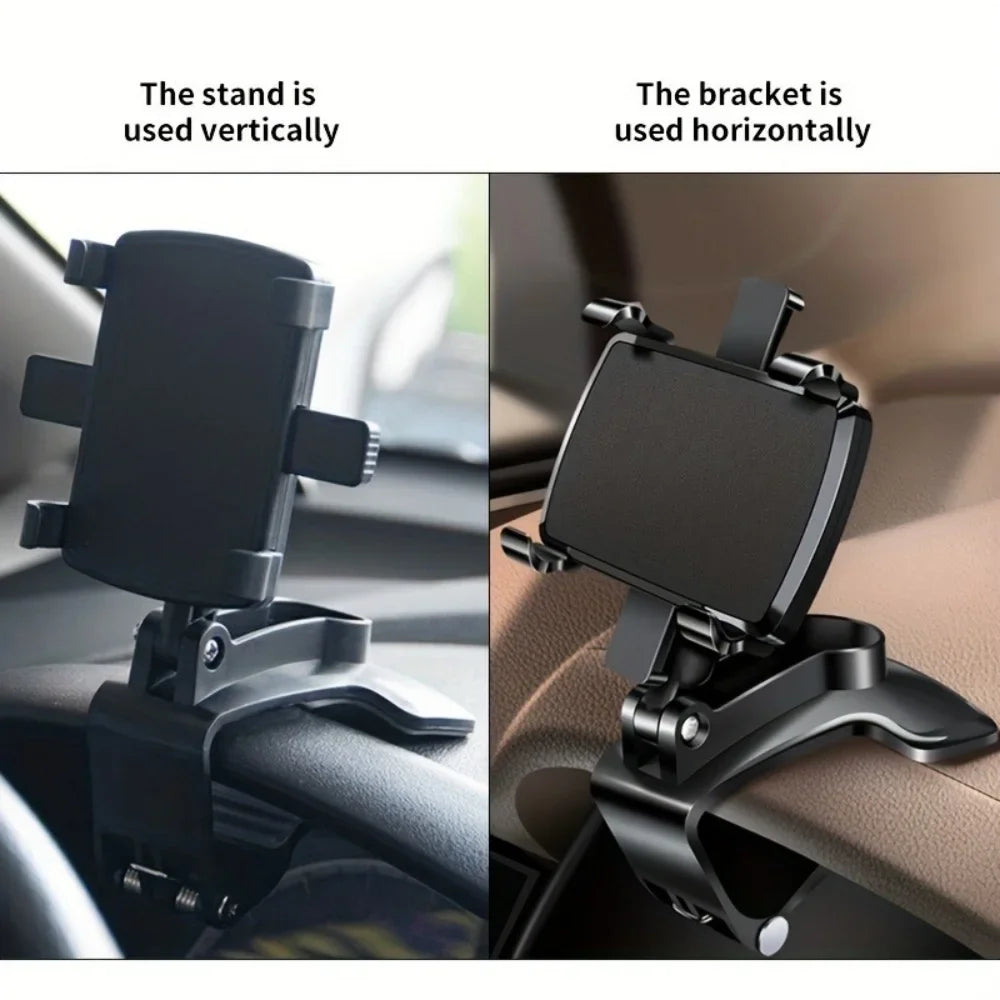 Universal phone support for car edge table 360°