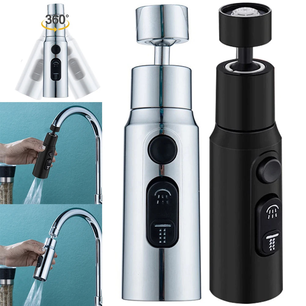 360 Degree Rotatable Faucet Extender Kitchen Faucet Aerator Anti Splash Faucet Aerator Saving Water Tap Nozzle For Bathroom Sink