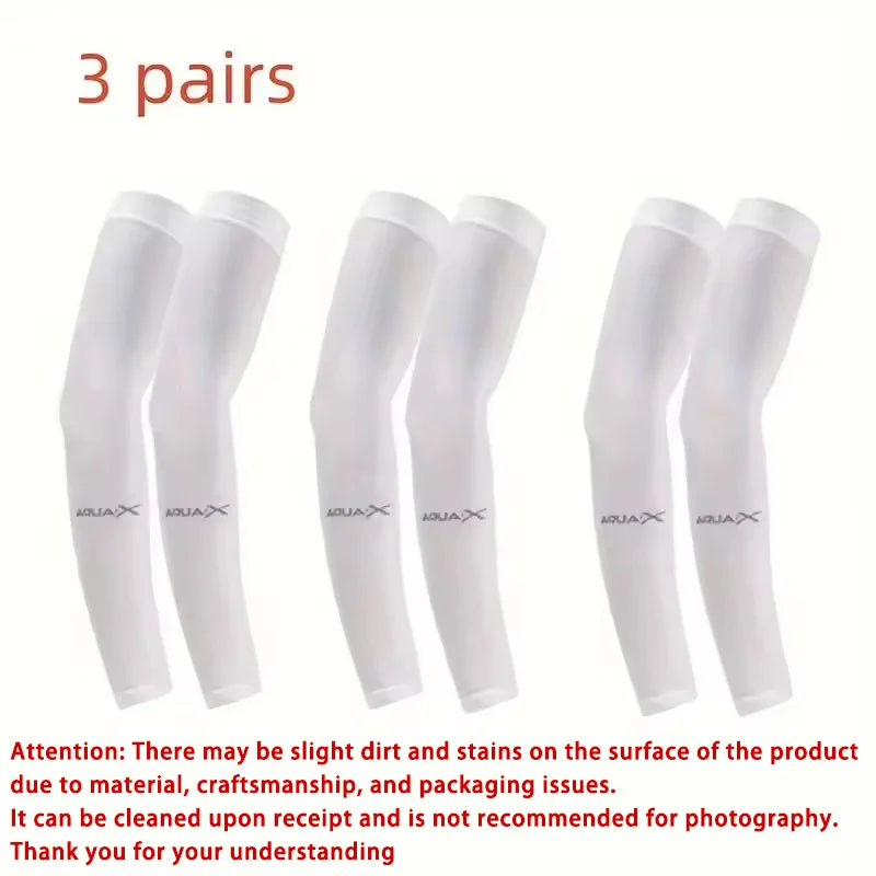 3 Pair of Breathable Sun Protection Sleeves - Breathable & UV Protective Gear for Sports, Driving, & Outdoor Adventures
