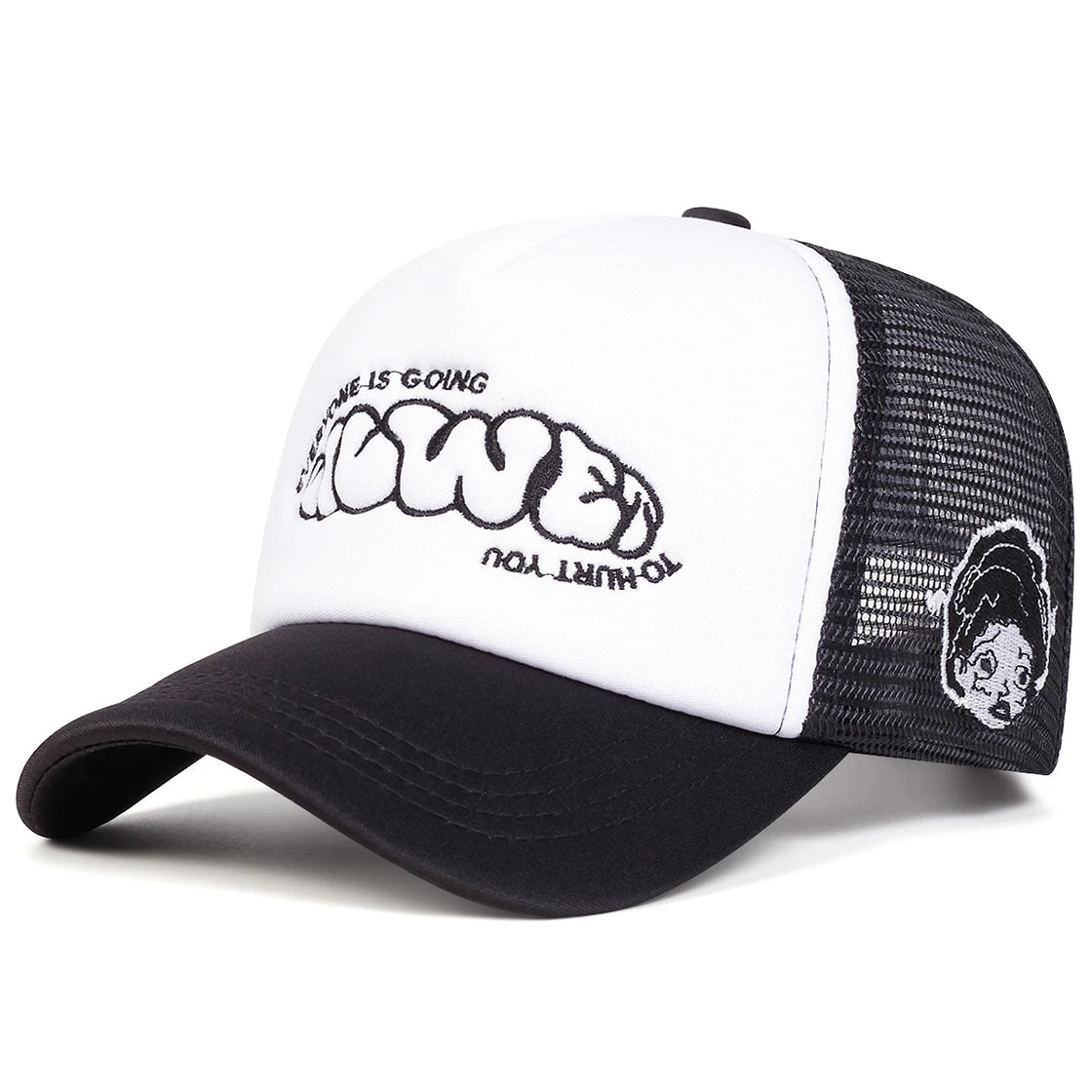 “EVERYONE IS GOING” Embroidered Trucker Cap