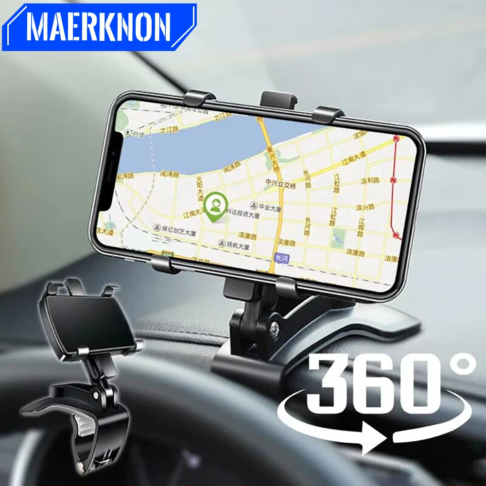 Universal phone support for car edge table 360°