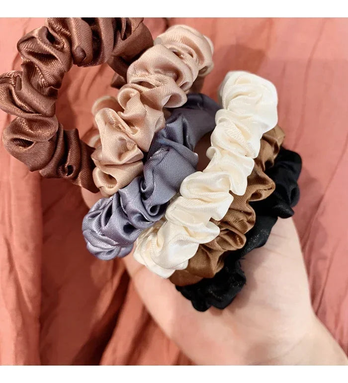 6/12 PCS Elegant women's headband, rubber band, elastic band, softer than silk hair | Satin headband |