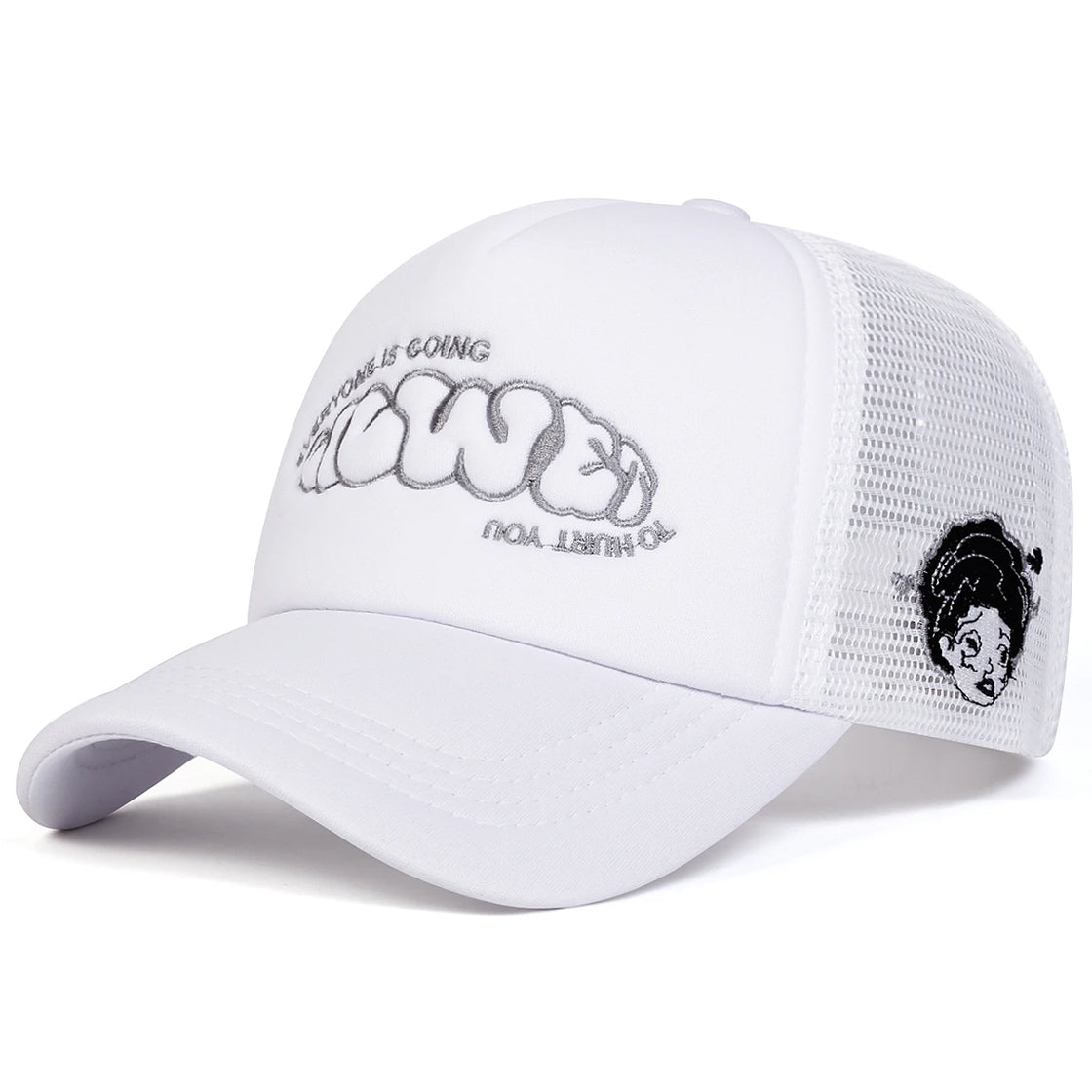 “EVERYONE IS GOING” Embroidered Trucker Cap
